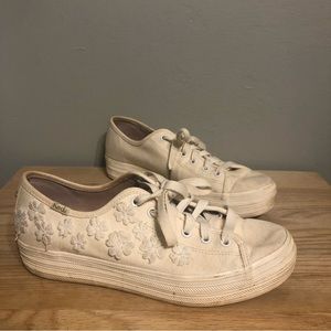 Keds x Kate Spade Bridal Lace Cream Size 7.5M